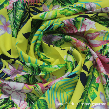 40-tal ecovero rayon poplin tryckt tyg